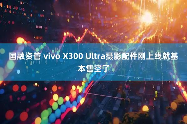 国融资管 vivo X300 Ultra摄影配件刚上线就基本售空了